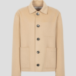 AMI Boxy Buttoned Jacket – Sand