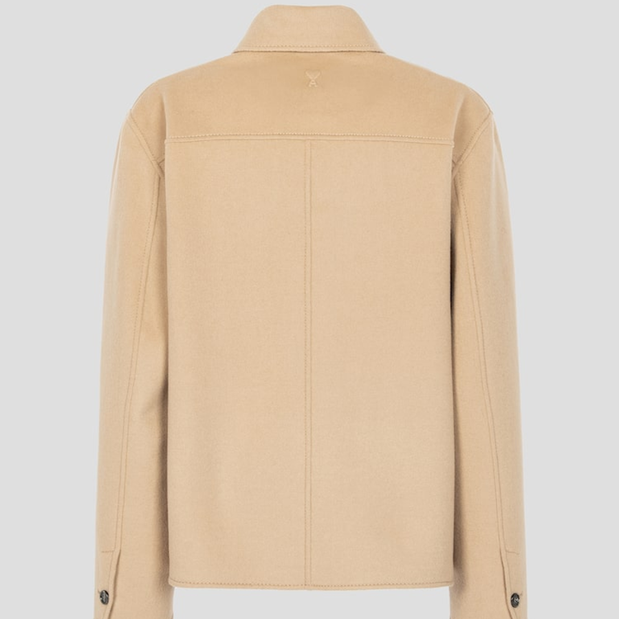 AMI Boxy Buttoned Jacket – Sand