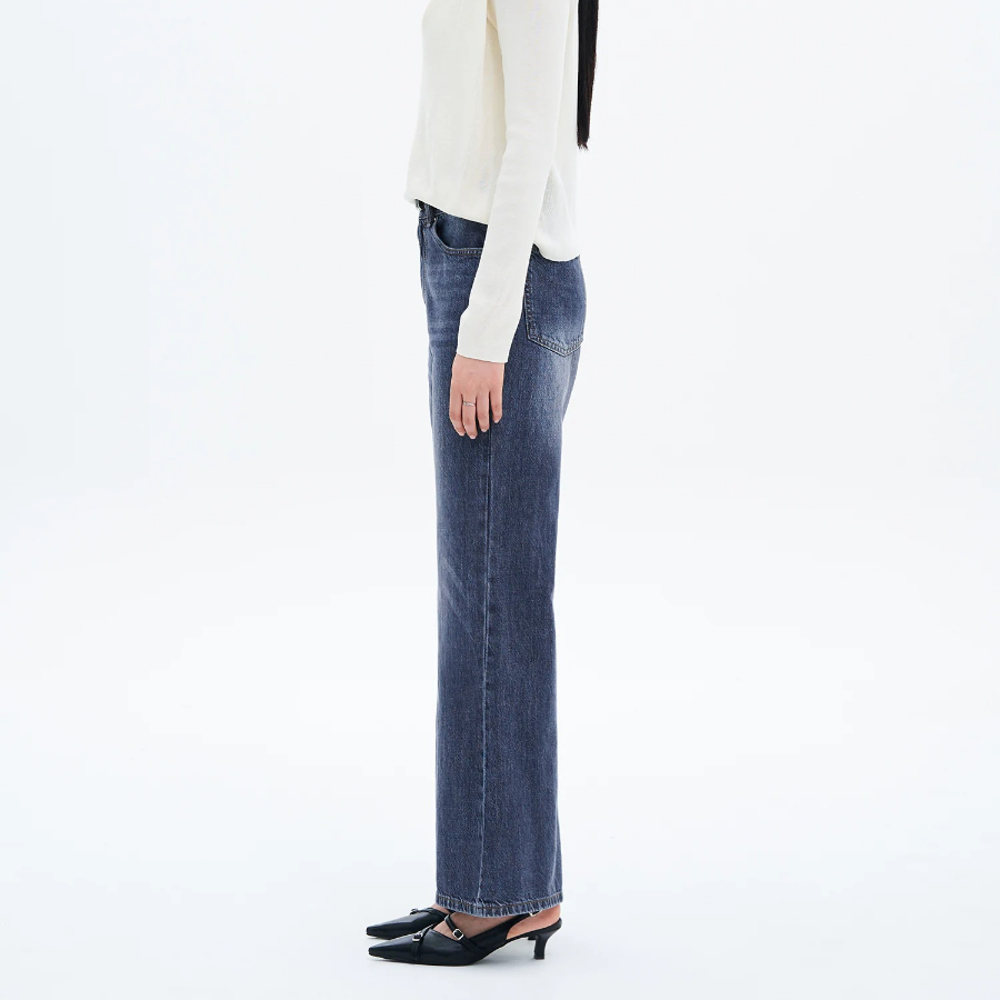 8 seconds Inseam Cut Bootcut Lightweight Denim — Blue