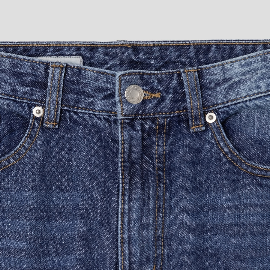 8 seconds Inseam Cut Bootcut Lightweight Denim — Blue