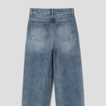 8 seconds Damage Straight Denim — Sky Blue