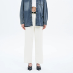 Pigment Banding Straight Denim — Ivory