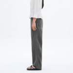 Pigment Banding Straight Denim — Gray