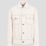 AMI Women Ami Paris Croche Trucker Jacket – Cream