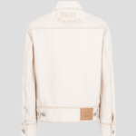 AMI Women Ami Paris Croche Trucker Jacket – Cream