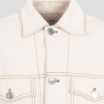 AMI Women Ami Paris Croche Trucker Jacket – Cream