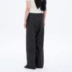 Cotton String Banding Pants — Ash
