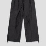 Cotton String Banding Pants — Ash
