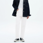 8 seconds Lightweight Straight Denim Pants - Ivory