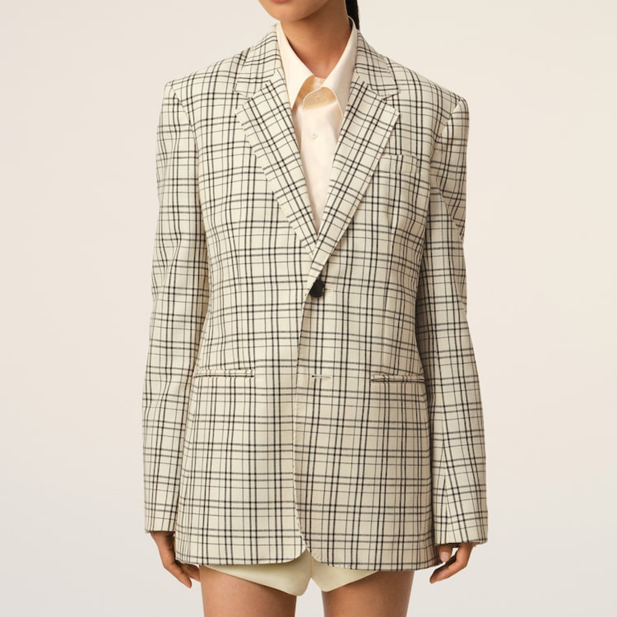 AMI Women Semi Lined Jacket – Cream