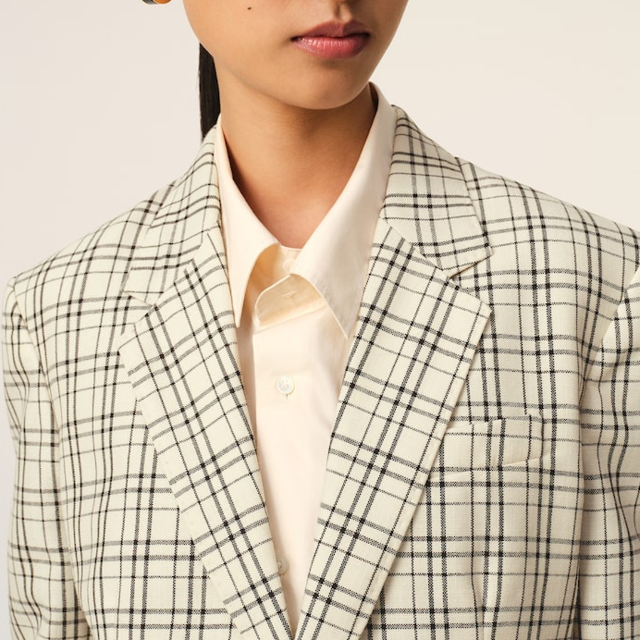 AMI Women Semi Lined Jacket – Cream