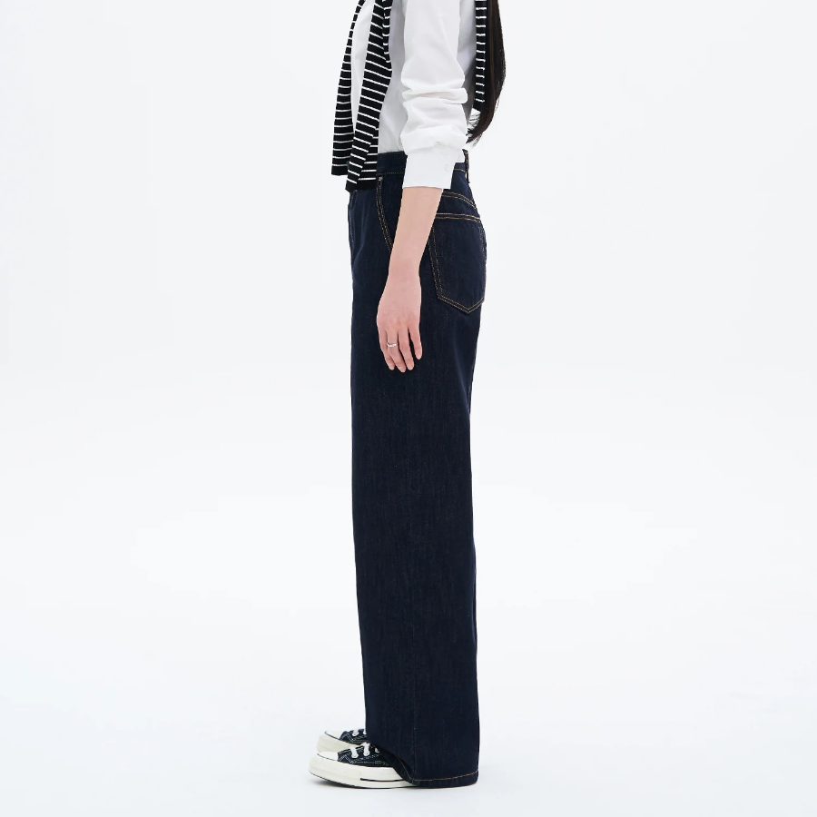 8 seconds Straight Denim Pants - Navy