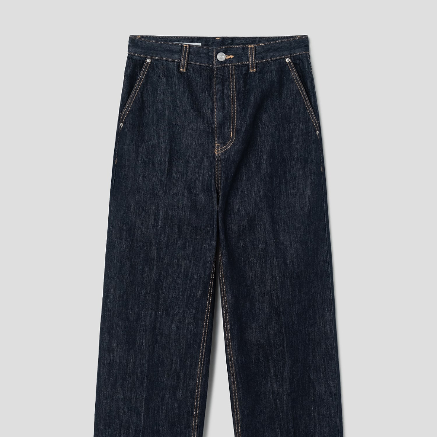 8 seconds Straight Denim Pants - Navy