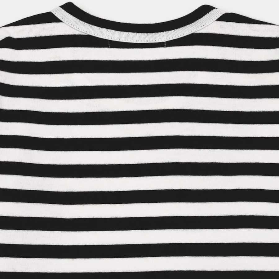 PLAY COMME DES GARÇONS (Kids) Red Heart Wappen Stripe Sweatshirt – Black/White