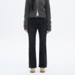 8 seconds Mid-Length Bootcut Denim Pants - Ash