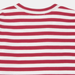 PLAY COMME DES GARÇONS (Kids) Red Heart Wappen Stripe T-shirt – Red/White