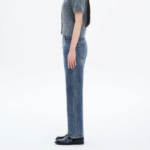 8 seconds Mid-Length Straight Denim Pants - Blue