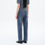 8 seconds Mid-Length Straight Denim Pants - Blue