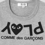 PLAY COMME DES GARÇONS (Kids) Upside Down Play Logo T-Shirt – Grey