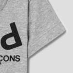 PLAY COMME DES GARÇONS (Kids) Upside Down Play Logo T-Shirt – Grey