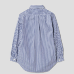 PLAY COMME DES GARÇONS (Kids) Black Heart Wappen Striped Shirt – Navy