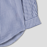 PLAY COMME DES GARÇONS (Kids) Black Heart Wappen Striped Shirt – Navy