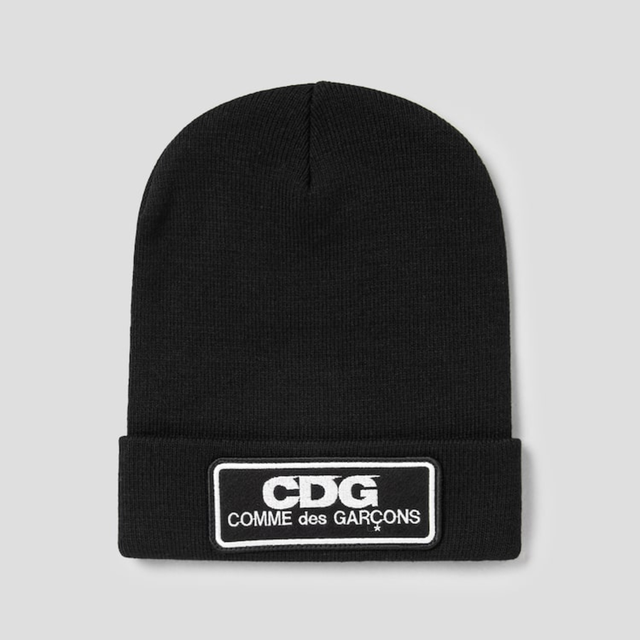 CDGCDGCDG Logo Patch Beanie – Black