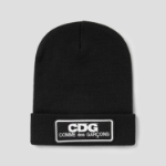 CDGCDGCDG Logo Patch Beanie – Black