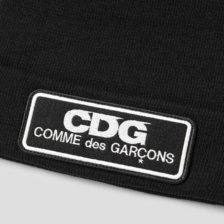 CDGCDGCDG Logo Patch Beanie – Black