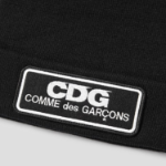 CDGCDGCDG Logo Patch Beanie – Black