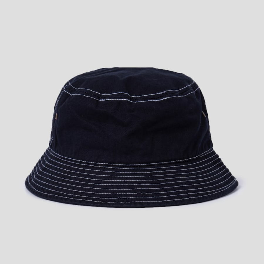 CDGCDGCDG Cotton Twill Overdyed Bucket Hat – Navy