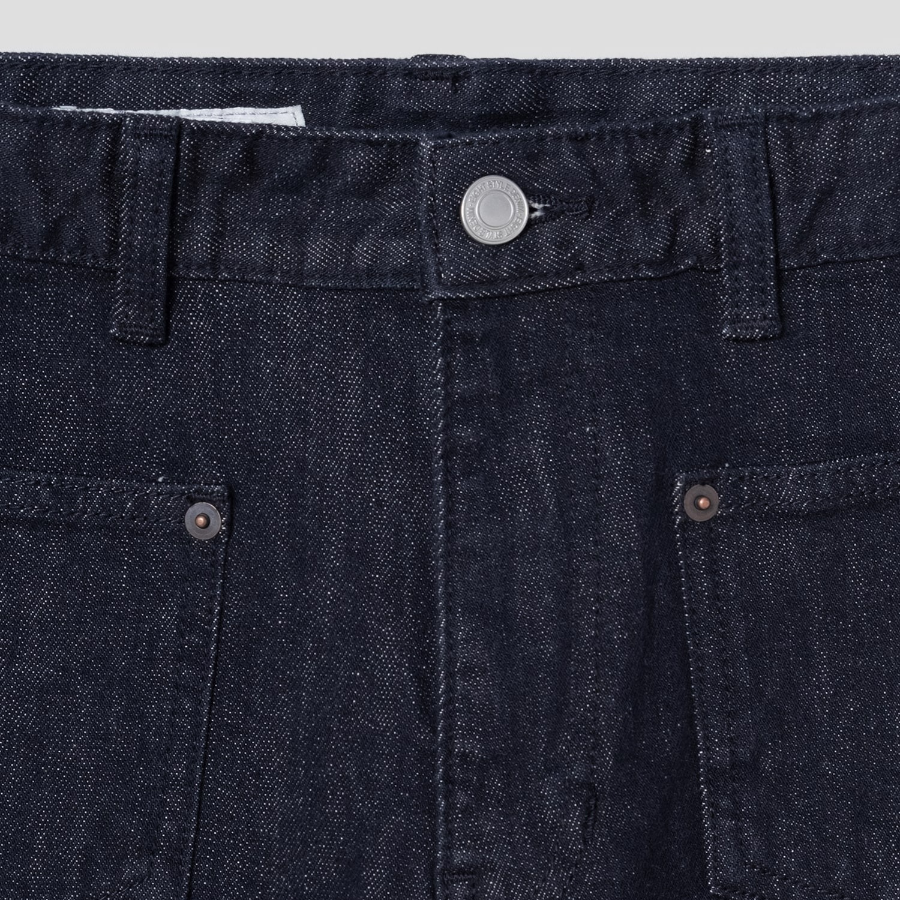 8 seconds Out Pocket Bootcut Denim Pants - Navy