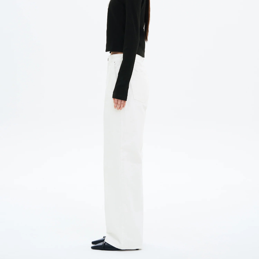 8 seconds Straight Denim Pants - Ivory