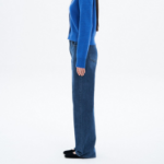 8 seconds Long Slim Straight Denim Pants - Blue