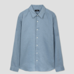 Theory Men Relaxed Linen Irving Shirt - Rainstorm