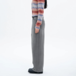 8 seconds Vintage Washing Wide Tapered Denim - Light Grey