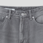 8 seconds Vintage Washing Wide Tapered Denim - Light Grey