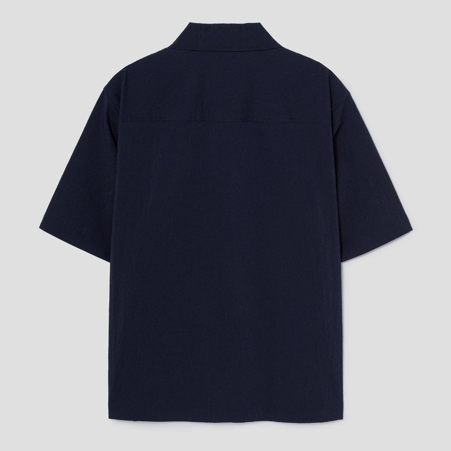 Theory Men Kelso Short Sleeve Overshirt - Baltic