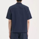 Theory Men Kelso Short Sleeve Overshirt - Baltic