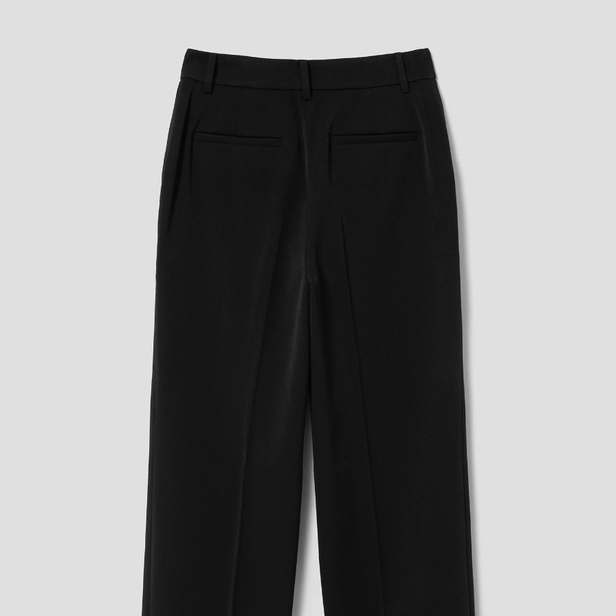 8 seconds Basic Straight Slacks - Black