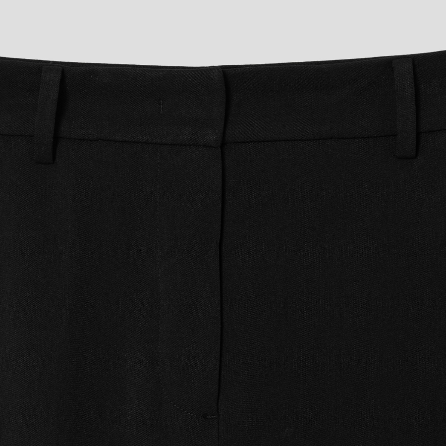 8 seconds Basic Straight Slacks - Black