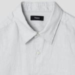 Theory Men Relaxed Linen Irving Shirt - Fog