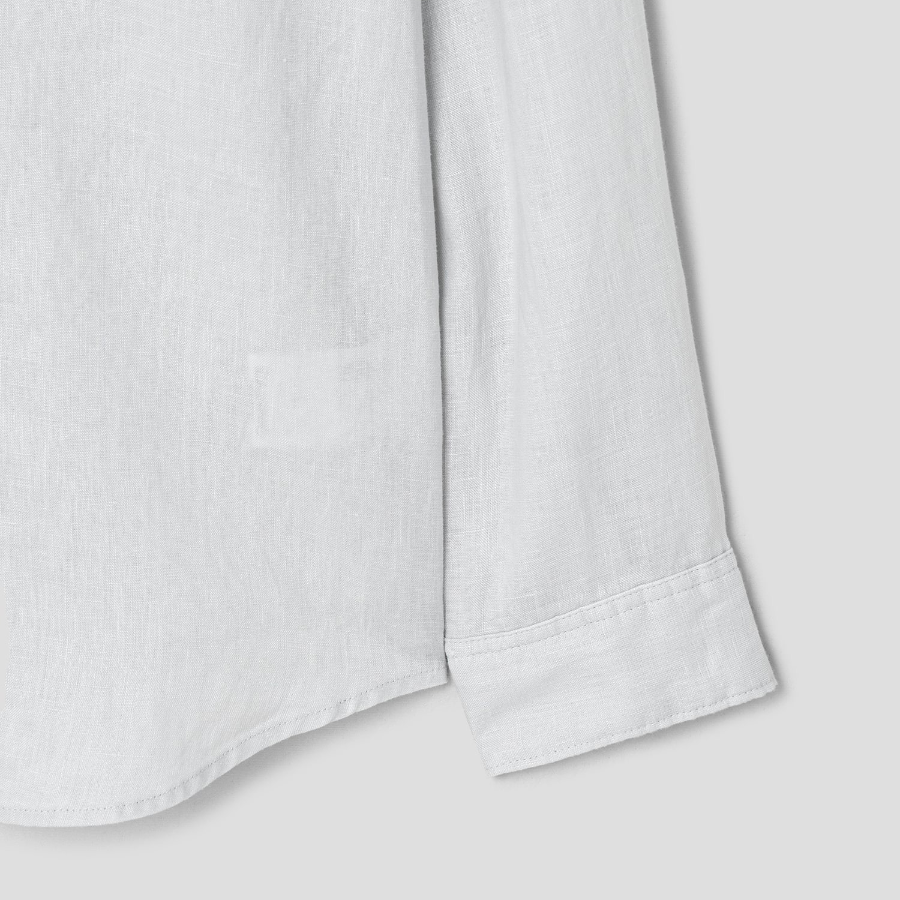 Theory Men Relaxed Linen Irving Shirt - Fog