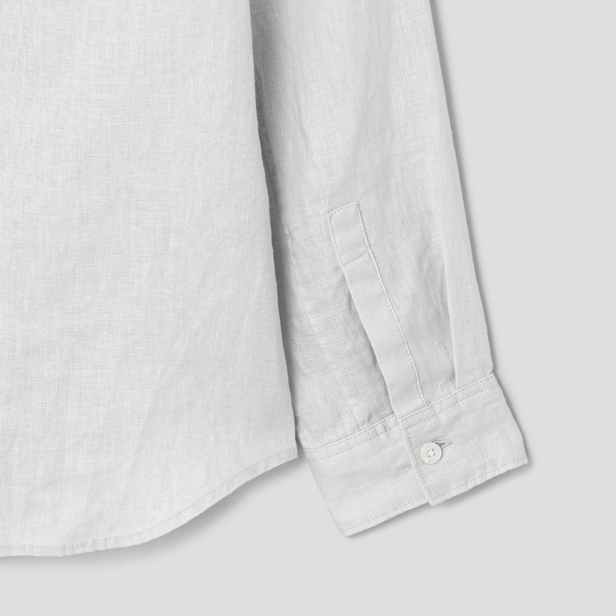 Theory Men Relaxed Linen Irving Shirt - Fog