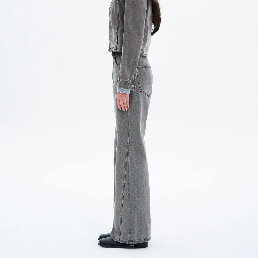 8 seconds Double Seam Bootcut Denim - Light Grey