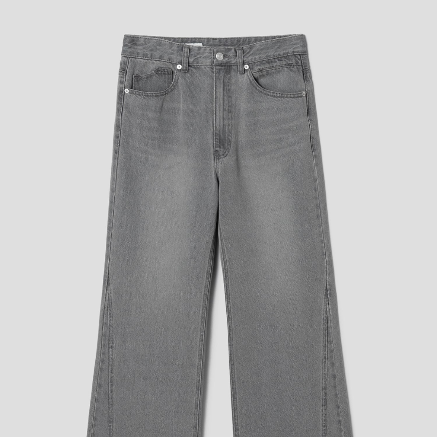 8 seconds Double Seam Bootcut Denim - Light Grey