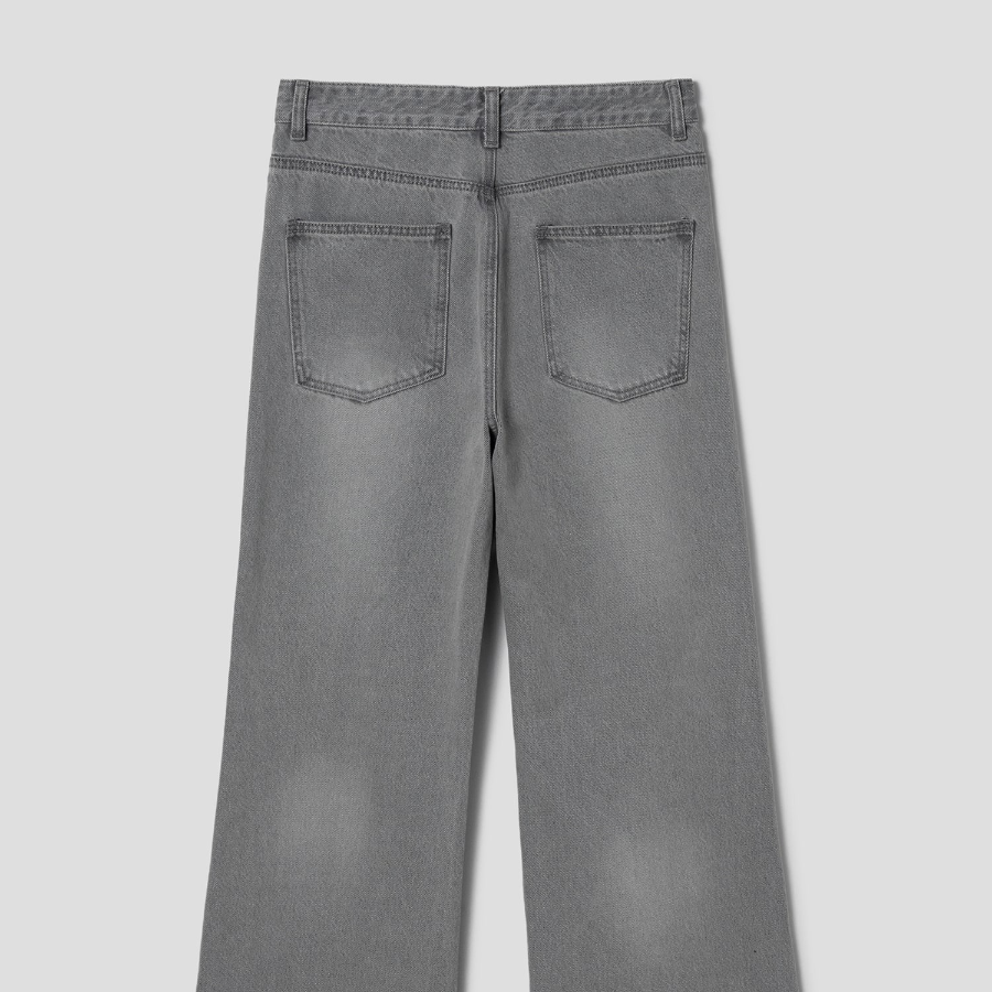 8 seconds Double Seam Bootcut Denim - Light Grey