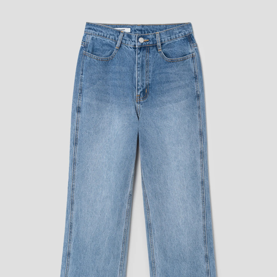 8 seconds Straight Denim Pants - Blue