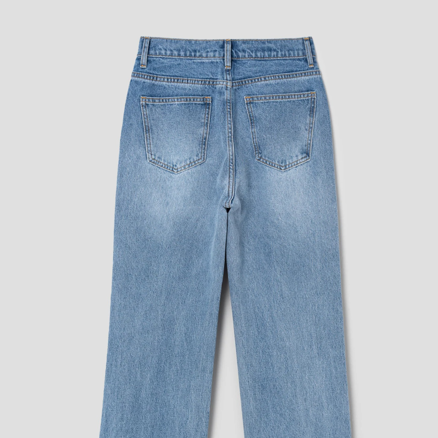 8 seconds Straight Denim Pants - Blue