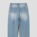 8 seconds Teen Washing Semi Wide Denim Pants - Sky Blue